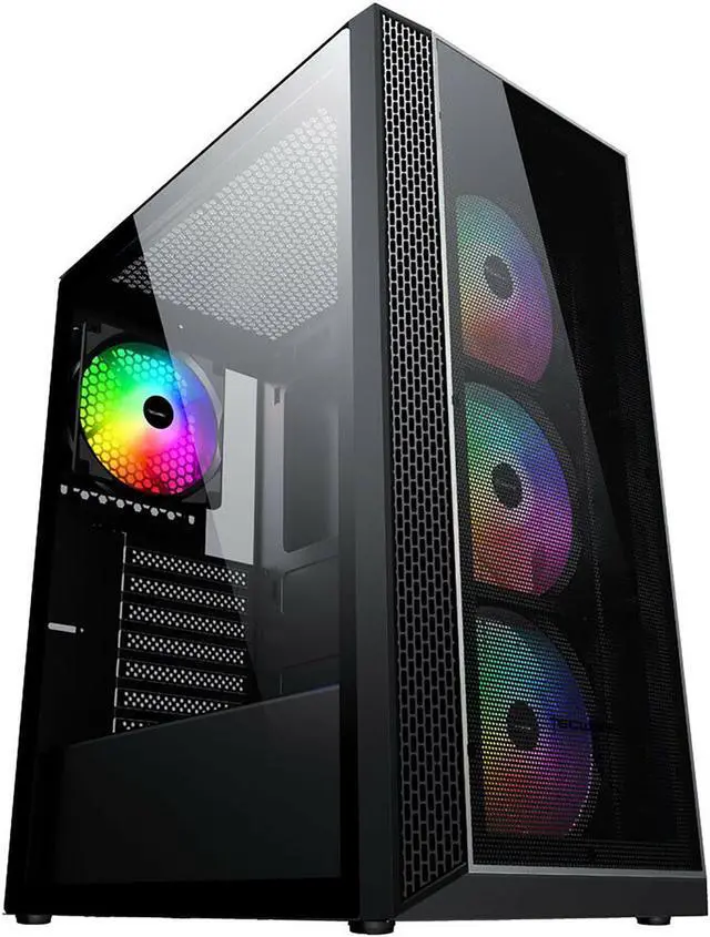 Alt view image 3 of 3 - Custom Built PRC AMD Ryzen Vega Gaming Desktop PC AMD Ryzen 5 5600G 3.9GHz 6-Core Processor Vega 7 Graphics 8GB DDR4 RAM 256GB Solid State Drive Wi-Fi Windows 10 Professional