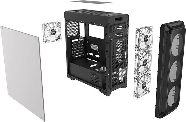 Alt view image 6 of 6 - Custom Built PRC AMD Ryzen Vega Gaming Desktop PC AMD Ryzen 5 5600G 3.9GHz 6-Core Processor Vega 7 Graphics 8GB DDR4 RAM 256GB Solid State Drive Wi-Fi Windows 10 Professional