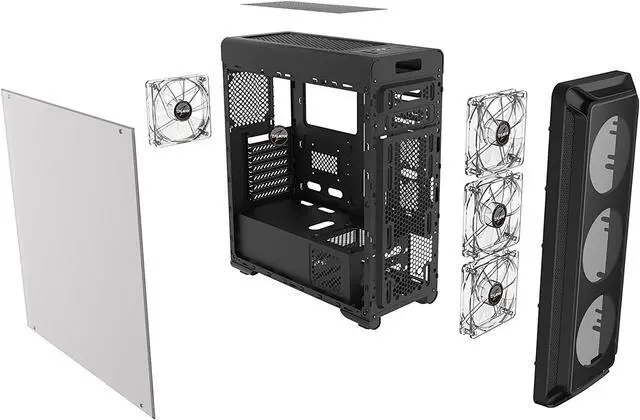 Alt view image 6 of 6 - Custom Built PRC AMD Ryzen Vega Gaming Desktop PC AMD Ryzen 7 5700G 3.8GHz 8-Core Processor Vega 8 Graphics 16GB DDR4 RAM 256GB Solid State Drive Wi-Fi Windows 10 Professional