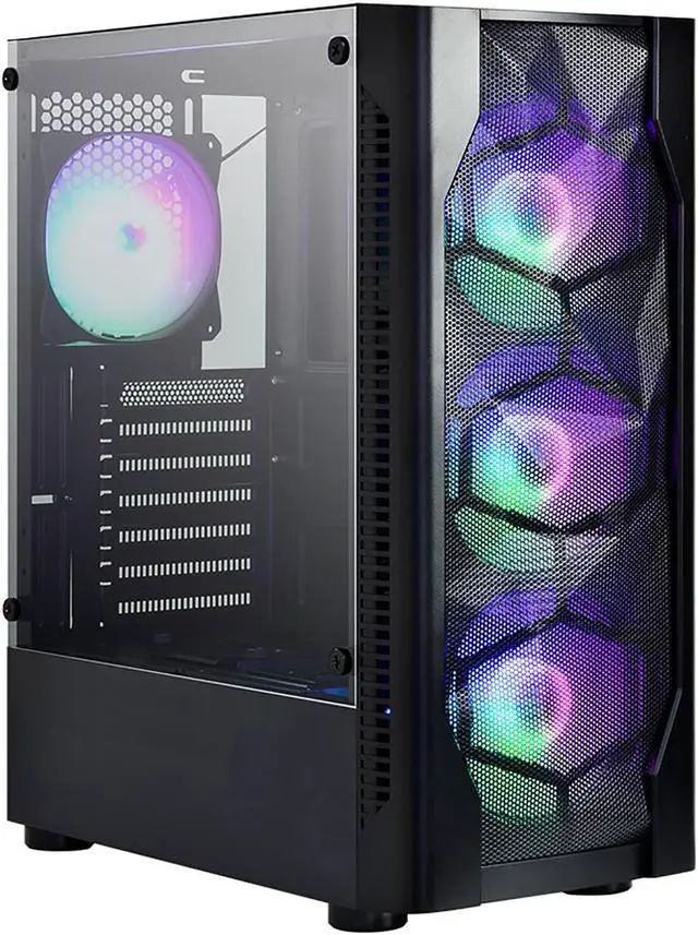 Main image of Custom Built PRC AMD Ryzen Vega Gaming Desktop PC AMD Ryzen 5 5600G 3.9GHz 6-Core Processor Vega 7 Graphics 16GB DDR4 RAM 256GB Solid State Drive Wi-Fi Windows 10 Professional