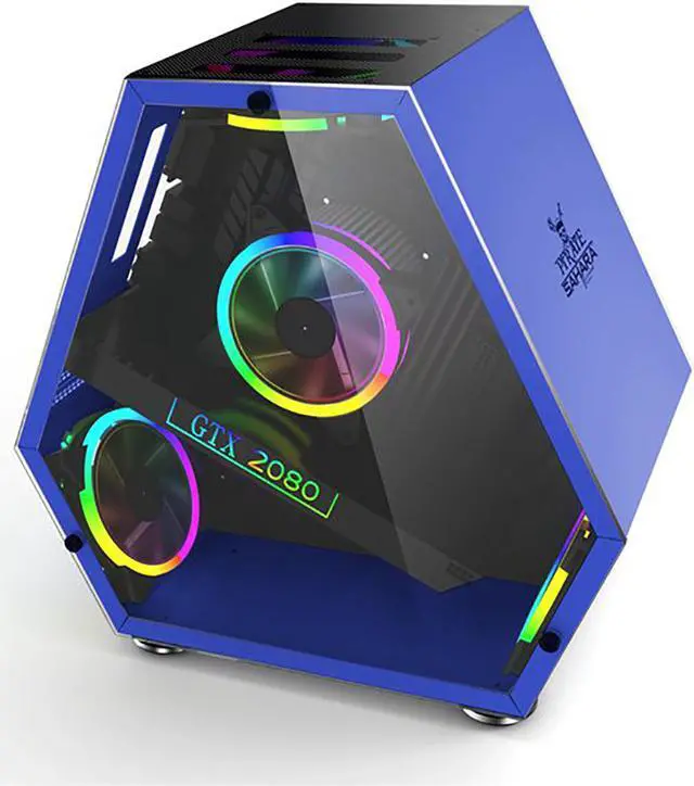 Custom Built PRC AMD Ryzen Vega Gaming Desktop PC AMD Ryzen 5 5600G 3.9GHz 6-Core Processor Vega 7 Graphics 16GB DDR4 RAM 256GB Solid State Drive Wi-Fi Windows 10 Professional