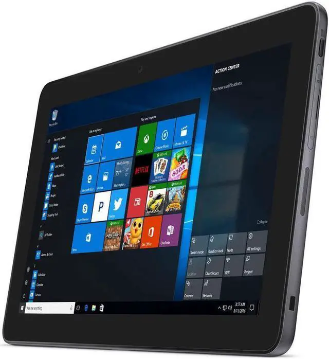 Alt view image 2 of 5 - Dell Latitude 11 5175 Series 10.8" Tablet Notebook (2-in-1) FHD 1920 x 1080 Touchscreen –  Intel Core M5-6Y57 128 GB SSD 4GB DDR4 RAM Webcam Windows 10 Home