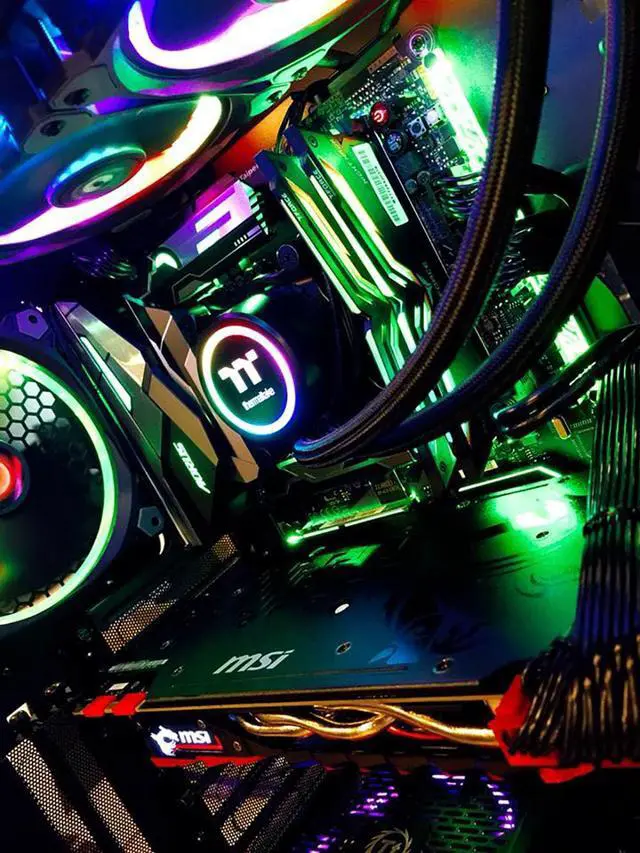 Alt view image 4 of 5 - PRC Creator/Streamer/Gamer Desktop PC 13th Gen. Intel Core i9-13900K 3.0GHz 24-Cores 32GB DDR5-6000 NVIDIA GeForce RTX 4090 24GB GDDR6X 2TB NVMe M.2 SSD Wi-Fi Windows 11 Home