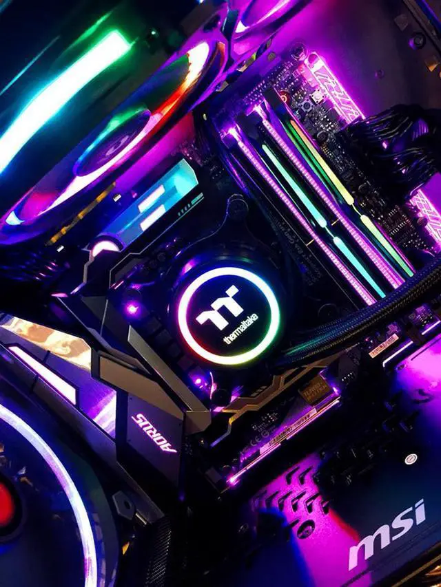 Alt view image 2 of 5 - PRC Creator/Streamer/Gamer Desktop PC AMD Ryzen 9 7950X 4.5GHz 16-Cores 32GB DDR5-6000 Radeon RX 7900 XTX 24GB GDDR6 2TB NVMe M.2 SSD Wi-Fi Windows 11 Home
