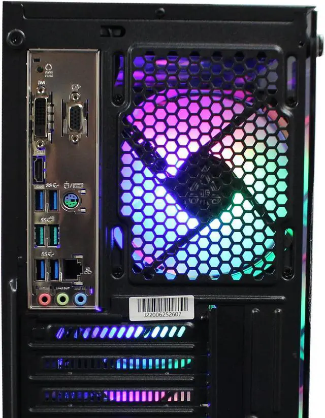 Alt view image 6 of 6 - Custom Built PRC AMD Ryzen Vega Gaming Desktop PC AMD Ryzen 7 5700G 3.8GHz 8-Core Processor Vega 8 Graphics 16GB DDR4 RAM 256GB Solid State Drive Wi-Fi Windows 10 Professional