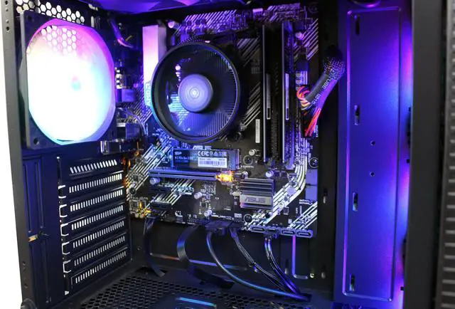 Alt view image 5 of 6 - Custom Built PRC AMD Ryzen Vega Gaming Desktop PC AMD Ryzen 7 5700G 3.8GHz 8-Core Processor Vega 8 Graphics 16GB DDR4 RAM 256GB Solid State Drive Wi-Fi Windows 10 Professional