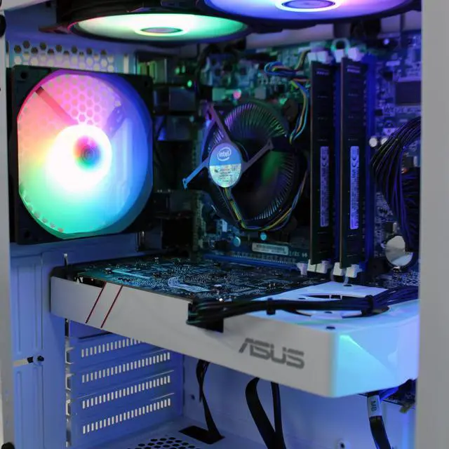 Alt view image 6 of 7 - PRC WHITEGOLD Special Edition Custom Gaming PC Intel Core i7-2600 3.4GHz Quad Core 16GB DDR3 1TB SSD NVIDIA GeForce GTX 960 4GB GDDR5 Wi-Fi BT W10 Home