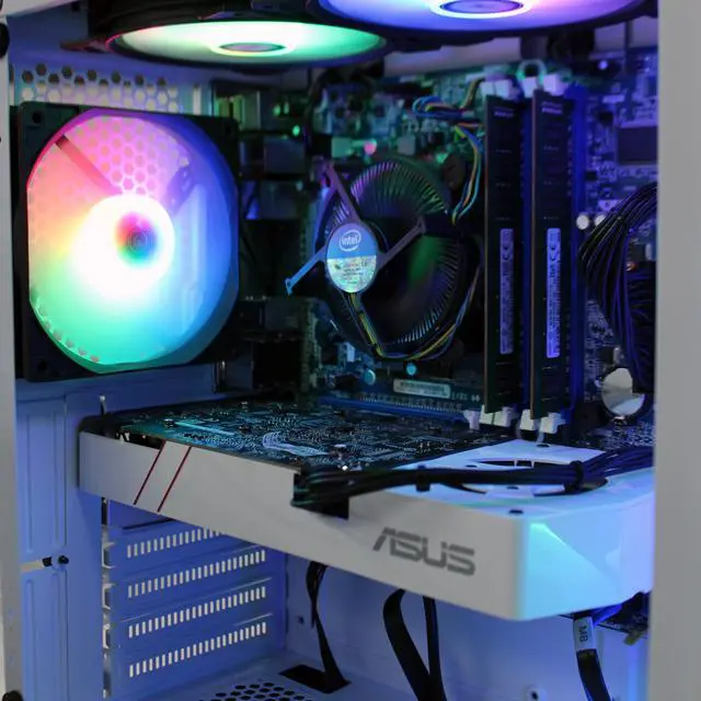 Alt view image 6 of 7 - PRC WHITEGOLD Special Edition Custom Gaming PC Intel Core i7-2600 3.4GHz Quad Core 16GB DDR3 1TB SSD NVIDIA GeForce GTX 970 4GB GDDR5 Wi-Fi BT W10 Home