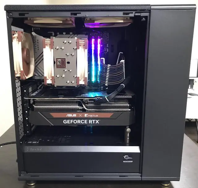 Alt view image 7 of 7 - PRC BLACKWOOD1 Custom Gaming Desktop PC Intel Core i9-13900K 3.0GHz 24-Core 32GB DDR5 4TB NVMe 10TB HDD Noctua Edition GeForce RTX 4080 16GB GDDR6X Wi-Fi BT Windows 11 Home