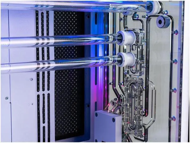 Alt view image 2 of 2 - PRC FANTASY1 Custom Water-Cooled Gaming Desktop PC Intel Core i9-13900K 3.0GHz 24-Core 32GB DDR5 4TB NVMe 10TB HDD GeForce RTX 4080 16GB GDDR6X Wi-Fi BT Windows 11 Home