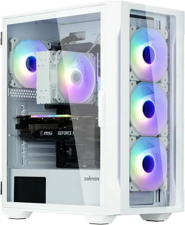 Main image of PRC PearlGlass Custom Gaming Desktop PC Intel Core i5-12600KF 3.7GHz 10-Core 16GB DDR4 1TB NVMe NVIDIA GeForce RTX 3060 12GB GDDR6 Wi-Fi BT ARGB High Performance CPU Cooler Windows 11 Home