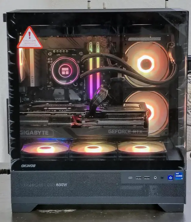 Alt view image 5 of 7 - Custom PRC ShadowGlass Special Edition Gaming Desktop PC AMD Ryzen 7 700X 4.5GHz 8-Core 32GB DDR5-6000 RAM NVIDIA GeForce RTX 4080 16GB GDDR6X 2TB NVMe Wi-Fi 6 Bluetooth 5.3 W11 Home
