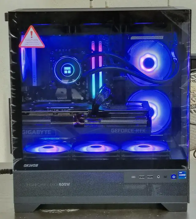 Alt view image 7 of 7 - Custom PRC ShadowGlass Special Edition Gaming Desktop PC AMD Ryzen 7 700X 4.5GHz 8-Core 32GB DDR5-6000 RAM NVIDIA GeForce RTX 4080 16GB GDDR6X 2TB NVMe Wi-Fi 6 Bluetooth 5.3 W11 Home