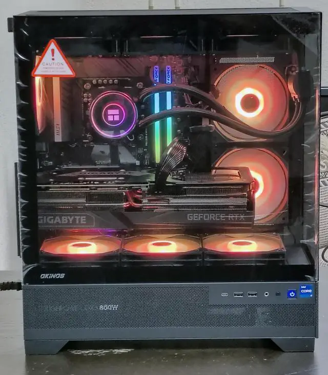 Alt view image 4 of 7 - Custom PRC ShadowGlass Special Edition Gaming Desktop PC AMD Ryzen 7 700X 4.5GHz 8-Core 32GB DDR5-6000 RAM NVIDIA GeForce RTX 4080 16GB GDDR6X 2TB NVMe Wi-Fi 6 Bluetooth 5.3 W11 Home