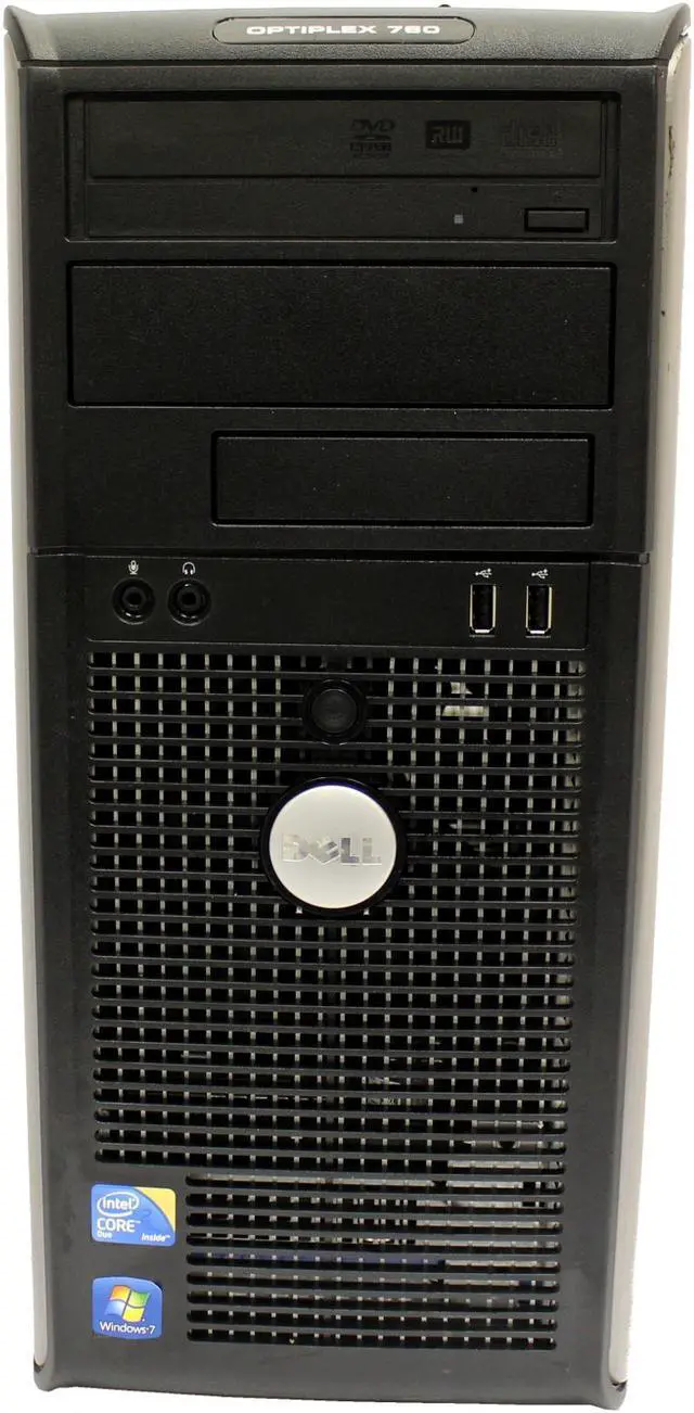 Alt view image 3 of 7 - Dell OptiPlex 760 Tower Desktop with 19" LCD Core 2 Duo 3.0 4GB RAM 1TB HD DVDRW Windows 7 Pro 64-Bit