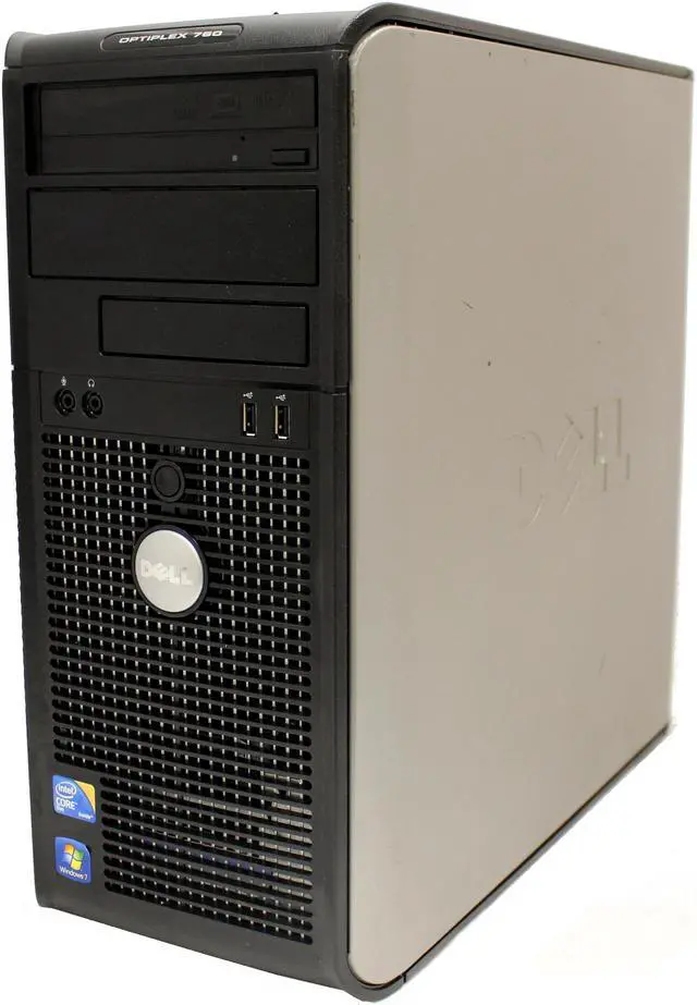 Alt view image 4 of 7 - Dell OptiPlex 760 Tower Desktop with 19" LCD Core 2 Duo 3.0 4GB RAM 1TB HD DVDRW Windows 7 Pro 64-Bit