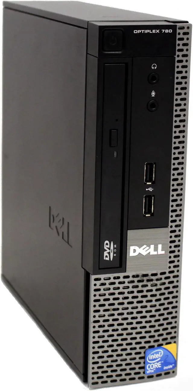Alt view image 5 of 7 - Dell OptiPlex 780 USFF Desktop Intel Core 2 Duo E8400 3.0GHz  4GB DDR3 RAM 250GB HD DVD-RW WiFi Bluetooth Microsoft Windows 7 Professional 64-Bit