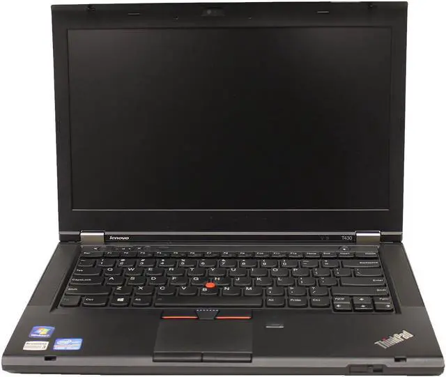 Main image of Lenovo ThinkPad T430 14" LED Notebook Laptop Intel Dual Core 3rd Gen. i5-3320M 2.60GHz 4 GB DDR3 RAM 500 GB HD DVD-RW 720p Webcam WiFi Bluetooth USB 3.0 1366 x 768 Windows 7 Professional 64-bit