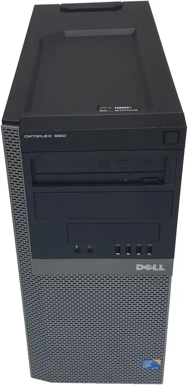 Alt view image 2 of 6 - Dell OptiPlex 960 Tower Core 2 Duo E8400 3.0GHz 4 GB RAM 320 GB HD DVD-RW Windows 10 Professional 64-Bit w/ New PCI 5.1 Channel Surround 3D MIDI Audio Card.