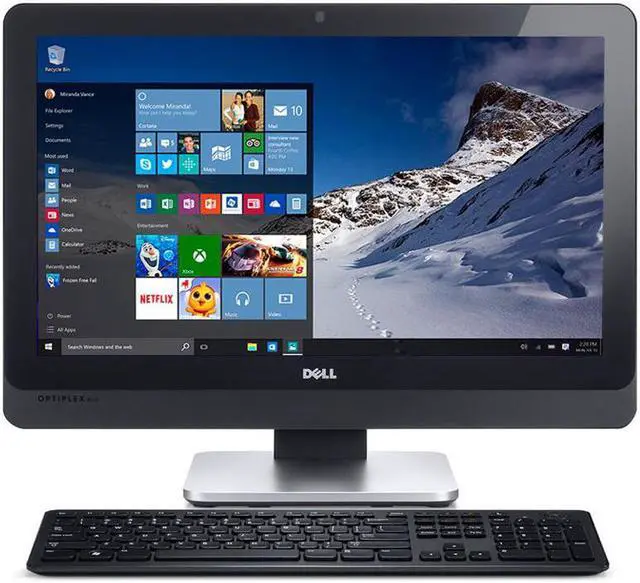 Main image of Dell OptiPlex 9010 LED 23" 1920 x 1080 Resolution AiO - Intel Core i5 3rd Gen 3550S 3.0GHz 8 GB DDR3 RAM 1TB HDD DVD-RW Webcam Windows 10 Pro 64-Bit