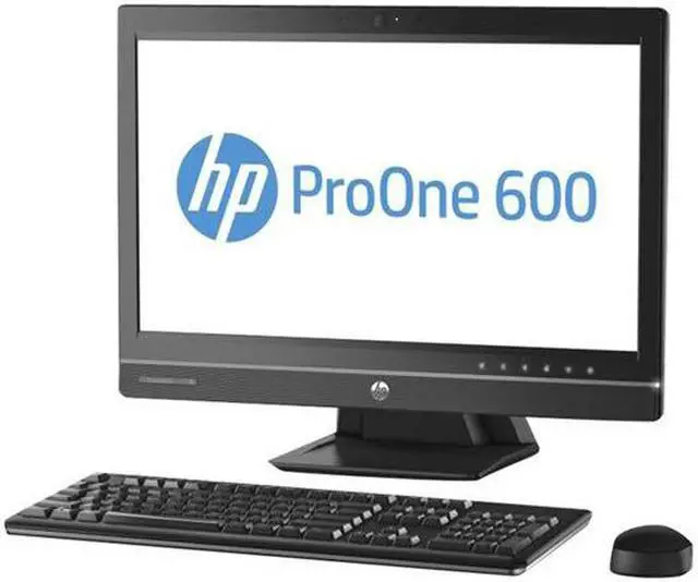 Main image of HP ProOne 600 G1 21.5” LED All-in-One Desktop Intel Quad-Core i5-4570s 2.90Ghz 4 GB DDR3 RAM 500 GB Hard Drive DVDRW Webcam Windows 10 Professional 64-Bit 1920 x 1080p