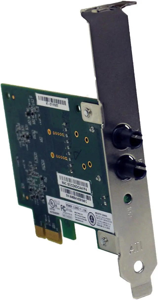 Alt view image 3 of 6 - ** Lot of 100 ** Allied Telesis Fast Ethernet Fiber Nic Card 100Fx/Sc PCIe AT-2711FX/ST