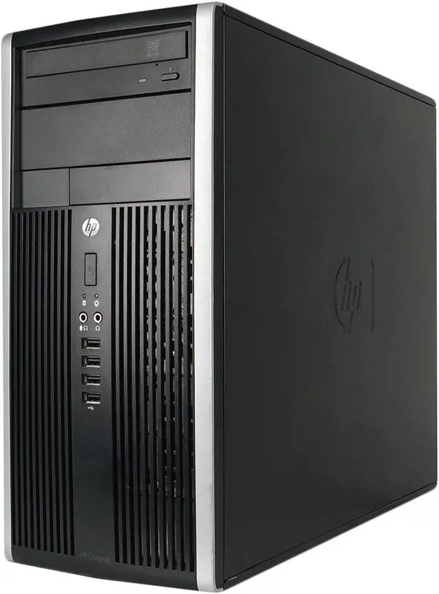 Alt view image 4 of 6 - HP 6200 PRO MicroTower Desktop Computer Intel Quad-Core i5 CPU 4 GB DDR3 RAM 500GB HD DVDRW WiFi  Windows 10 Professional 64-Bit w/ 19" Widescreen LCD Monitor