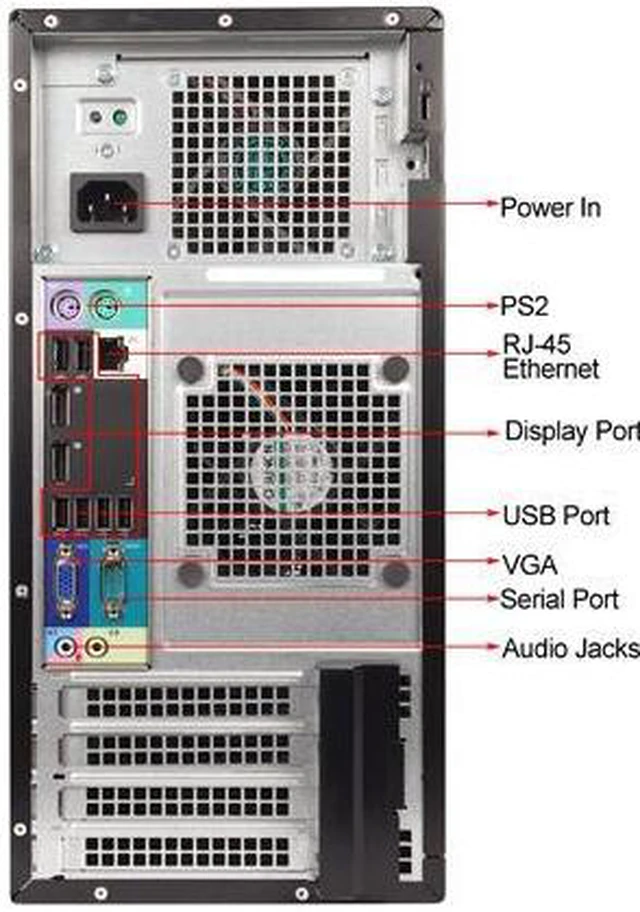 Alt view image 4 of 4 - Dell OptiPlex 9020 Tower 4th Gen Intel Core i5-4570 3.2GHz 32 GB RAM 1TB HD DVD-RW Windows 10 Professional 64-Bit