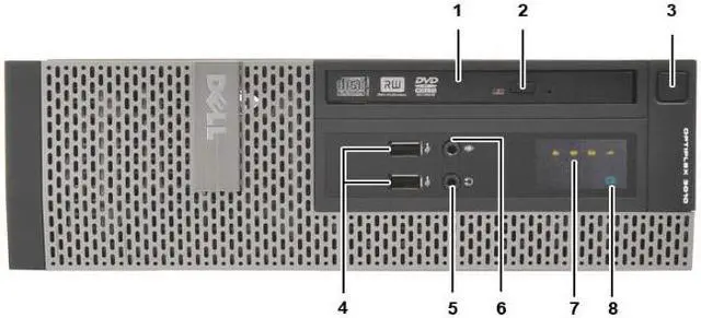 Alt view image 4 of 6 - Dell OptiPlex SFF Desktop Intel Core i3-3220 3.30GHz 8 GB RAM 1TB HD DVD-RW DVD-RW WiFi HDMI Windows 10 Professional 64-Bit