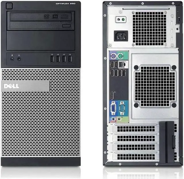 Alt view image 4 of 5 - Dell OptiPlex 990 Mini Tower Intel Core i7-2600 16 GB DDR3 RAM 256 GB SSD + 1TB HD DVD-RW Windows 10 Pro