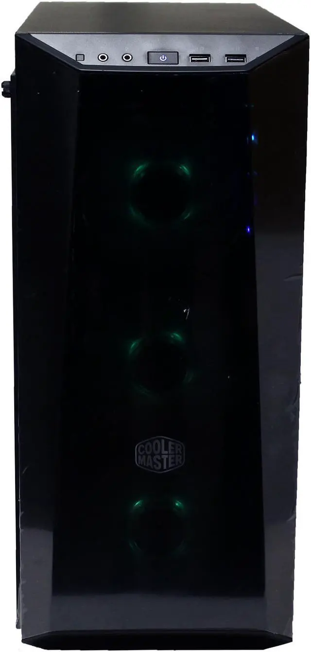 Alt view image 2 of 4 - Custom PRC RGB CM Ryzen Gaming PC AMD Ryzen 5 3600 3.6GHz 6-Core 16GB DDR4 256GB m.2 SSD 2TB HD GeForce GTX 1650 Overclocked 4GB VR Ready 1300 Mbps 802.11ac WiFi LG External DVDRW Windows 10 Pro