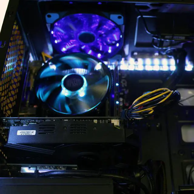 Alt view image 5 of 7 - Custom RGB DIY Intel Gaming PC i7-3770 Quad Core 3.4Ghz 16GB Crucial Ballistix DDR3 RAM 120GB SSD 2TB HD GeForce GTX 1060 3GB HDMI WiFi LG DVDRW Windows 10 Pro