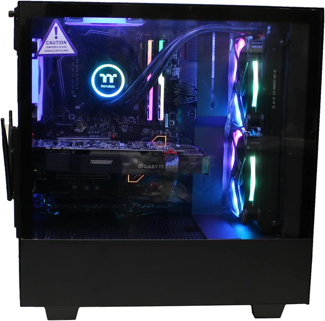 Alt view image 3 of 7 - Custom PRC AMD 8-Core Gaming PC AMD Ryzen 7 1700 3.0GHz 16GB RGB LED DDR4 512GB M.2 SSD 2TB HD GeForce GTX 1070 8B GDDR5 OC VR Ready 1200Mbps 802.11ac WiFi LG BluRay Windows 10 Professional
