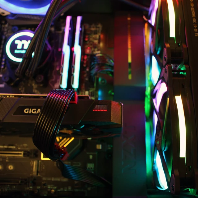 Alt view image 5 of 7 - Custom PRC AMD 8-Core Gaming PC AMD Ryzen 7 1700 3.0GHz 16GB RGB LED DDR4 512GB M.2 SSD 2TB HD GeForce GTX 1070 8B GDDR5 OC VR Ready 1200Mbps 802.11ac WiFi LG BluRay Windows 10 Professional