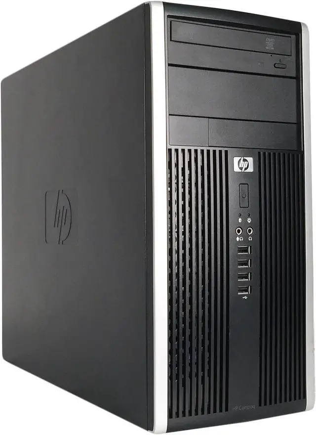 Alt view image 2 of 6 - HP 6200 PRO MicroTower Desktop Computer Intel Quad-Core i5 CPU 4 GB DDR3 RAM 500GB HD DVDRW WiFi  Windows 10 Professional 64-Bit w/ 19" Widescreen LCD Monitor