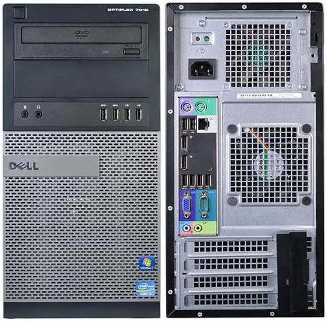Alt view image 6 of 7 - Dell OptiPlex 7010 Mini Tower Intel Core i5-3470 3.2GHz 8GB RAM 1TB SSD DVD-RW Windows WiFI 10 Pro