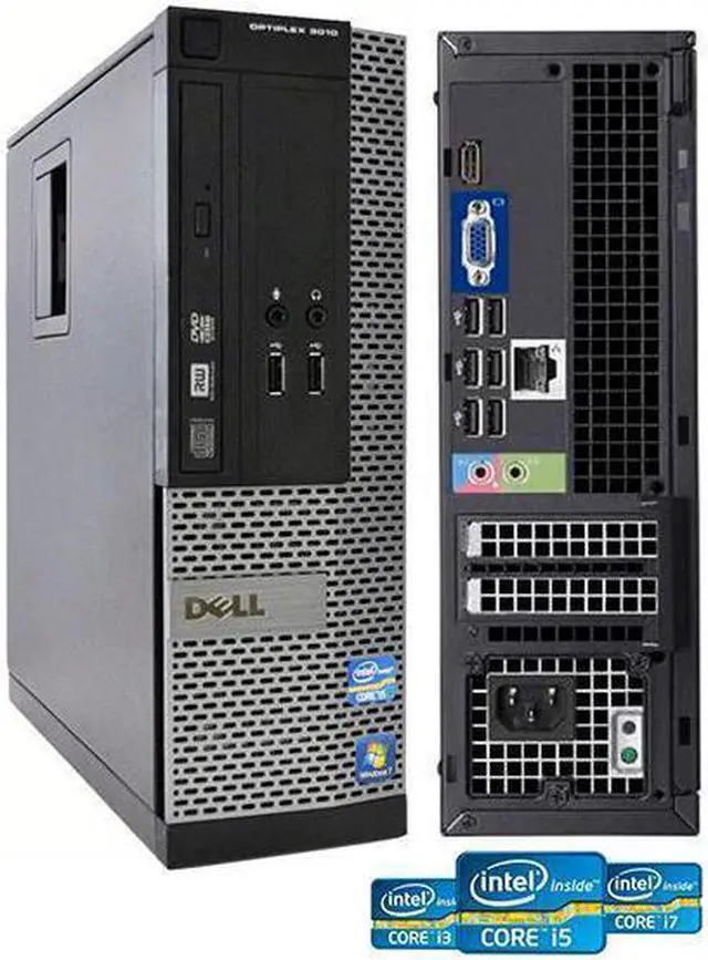 Alt view image 5 of 7 - Dell OptiPlex 3010 SFF All-in-One with Dell 22" 1920 x 1080 Monitor Desktop PC-Intel Core i7-3770 3.4GHz 16GB RAM 128 GB SSD DVD-RW Windows 10 Pro