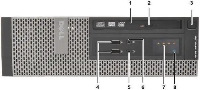 Alt view image 5 of 7 - Dell OptiPlex SFF Desktop Intel Core i7-3770 3.40GHz 8 GB RAM 1TB SSD DVD-RW DVD-RW WiFi HDMI Windows 10 Pro