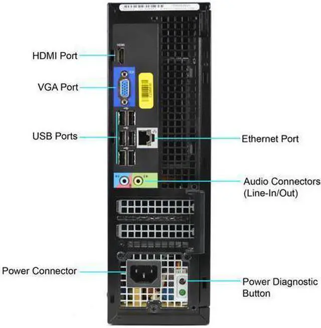 Alt view image 4 of 7 - Dell OptiPlex SFF Desktop with Dell 22" Professional Series P2217 LED Monitor - Intel Core i7-3770 3.40GHz 8 GB RAM 1TB SSD DVD-RW DVD-RW WiFi HDMI Windows 10 Pro