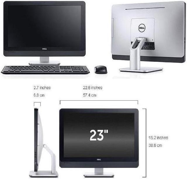 Alt view image 6 of 6 - Dell OptiPlex 9010 LED 23" 1920 x 1080 Resolution AiO - 3rd Gen Intel Core i7-3740 3.4GHz 8 GB DDR3 RAM 1TB Hard Drive DVD-RW WiFi WebCam Windows 10 Pro
