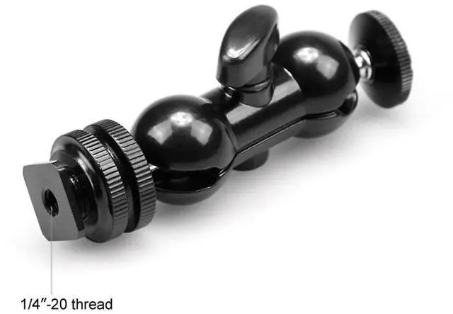 Alt view image 3 of 14 - SMALLRIG Multi-function Double BallHead w/ shoe mount & 1/4" screw 1135