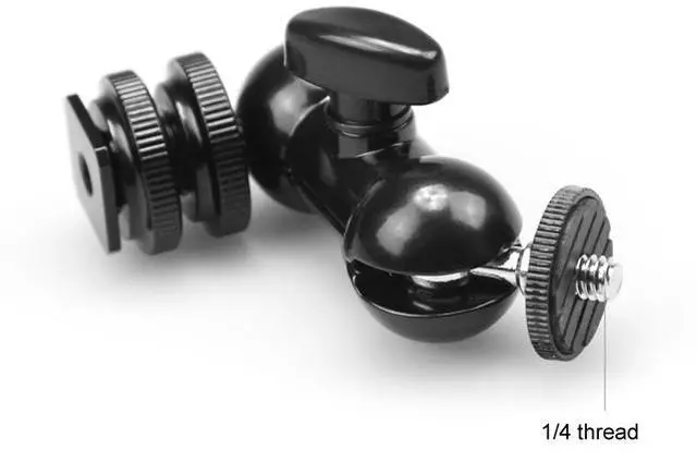 Alt view image 4 of 14 - SMALLRIG Multi-function Double BallHead w/ shoe mount & 1/4" screw 1135