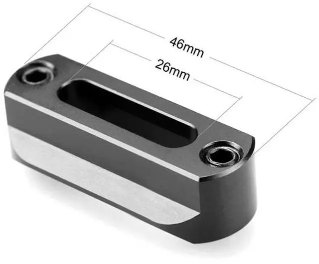 Alt view image 7 of 19 - SMALLRIG DSLR Rigs Quick Release QR Safety Rail 46mm Compatible with RED Epic/Scarlet, Black Magic Camera etc.
