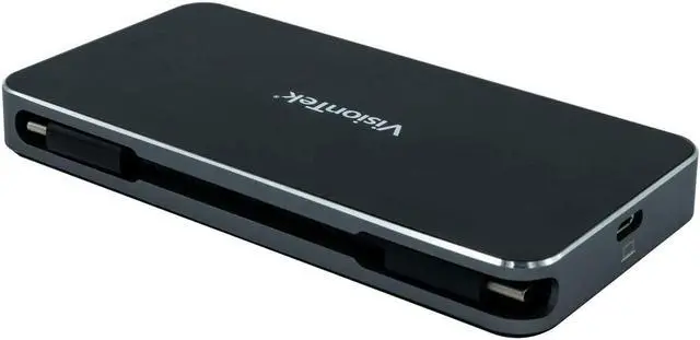 Alt view image 11 of 20 - VisionTek USB C Portable Dock - for Notebook/Desktop PC - 100 W - USB Type C - 5 x USB Ports - 2 x USB 3.0 - HDMI - VGA - DisplayPort - Wired
