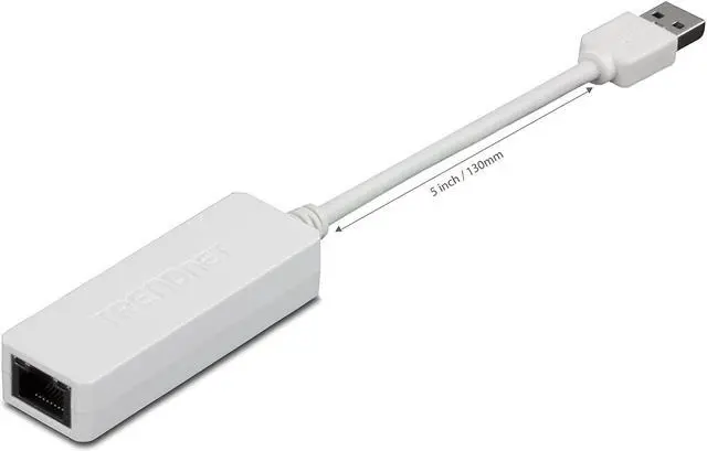 Alt view image 3 of 7 - TRENDnet USB 3.0 to Gigabit Ethernet LAN Wired Network Adapter for Windows, Mac, Linux,Supports Full Duplex 2 Gbps transfer speeds, Compatible with USB 2.0 and 1.1 ports, ASIX AX88179 Chipset, TU3-ETG