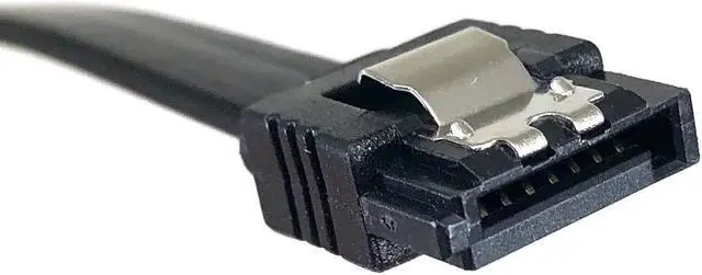 Alt view image 3 of 3 - MICRO CONNECTORS F03-10MSSB-3 40" Sata III 6 GB/S Straight Cable with Locking Latch - 3 Pack (Black)