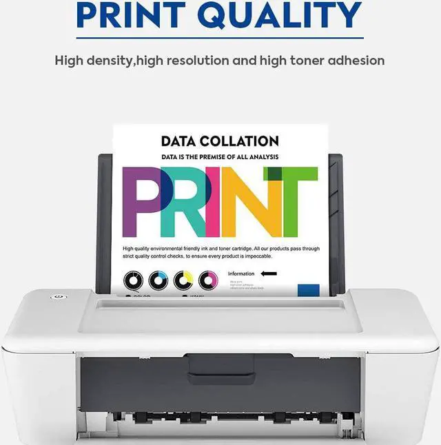 Alt view image 4 of 7 - INK E-SALE Compatible Toner Cartridge Replacement for Dell E525W E525 525 (KCMY, 4-Pack), for use with Dell Color Laser E525W Printer