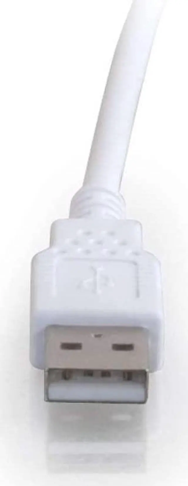 Alt view image 2 of 3 - C2G 19003 USB Extension Cable - USB 2.0 A Male to A Female Extension Cable, White (3.3 Feet, 1 Meter)