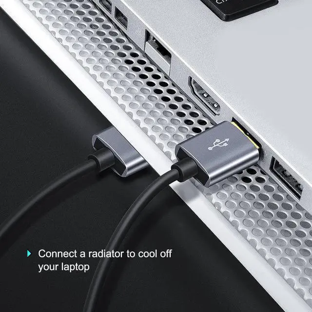 Alt view image 3 of 7 - USB 3.0 Cable, CableCreation USB Type A Male to Male Cable, Compatible External Hard Drive, Camera, Handwriting Board, Radiator and More, Space Gray, Aluminum Case, 3.3ft