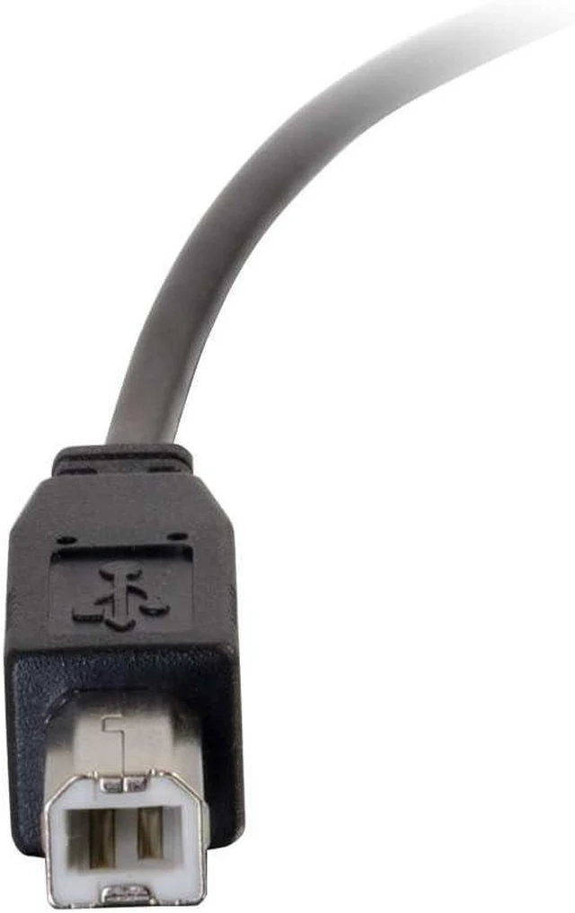 Alt view image 4 of 4 - C2G USB Cable, USB 2.0 Cable, USB C to B Cable, Black, 10 Feet (3.04 Meters), Cables to Go 28860
